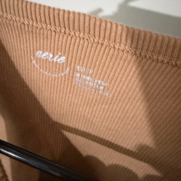 Aerie Camel Ribbed Tank Top - Picture 2 of 3